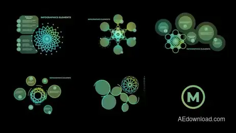 Infographics Elements Freebies template preview