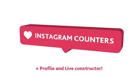 Instagram Counter Pack Freebies template preview