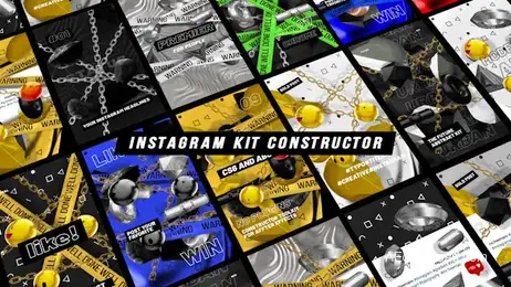 Instagram Kit Constructor Freebies template preview