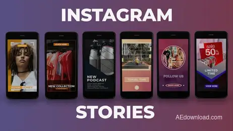 Instagram Stories 4 Freebies template preview