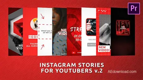Instagram Stories For Youtubers V.2 Freebies template preview