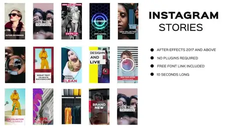 Instagram Stories Freebies template preview