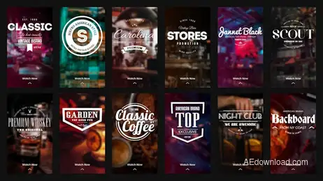 Instagram Stories - Grand Stores & Bars Freebies template preview