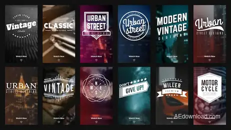 Instagram Stories - Modern Vintage Freebies template preview