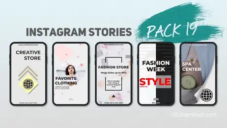 Instagram Stories Pack 19 Freebies template preview