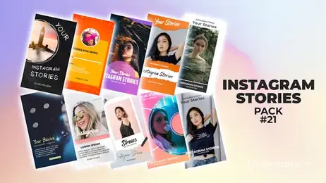 Instagram Stories Pack 21 Freebies template preview