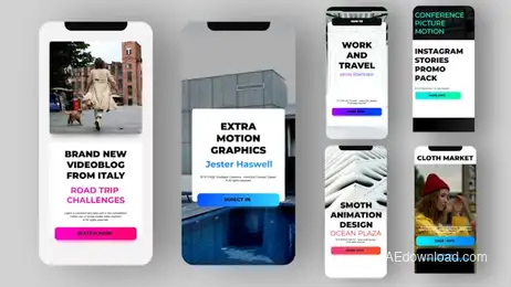 Instagram Stories Pack Freebies template preview