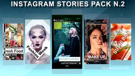 Instagram Stories Pack N.2 Freebies template preview