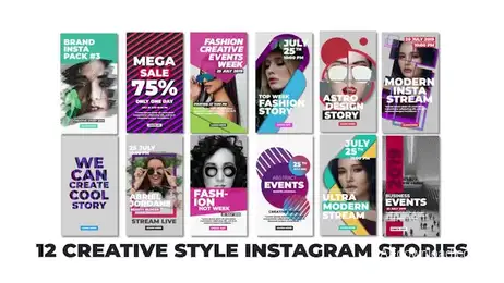 Instagram Stories Pack V3 Freebies template preview