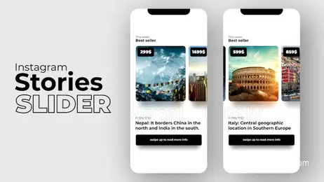 Instagram Stories Slider Shop Freebies template preview