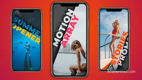 Instagram Stories (Summer Promo) Freebies template preview