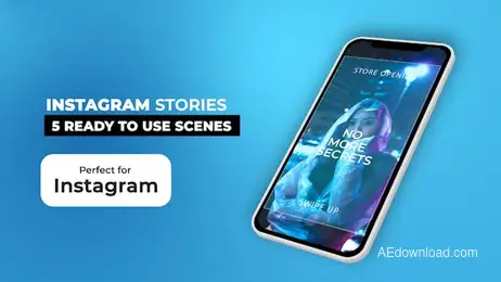 Instagram Stories V11.7 Freebies template preview