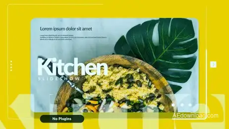 Kitchen Slideshow Freebies template preview