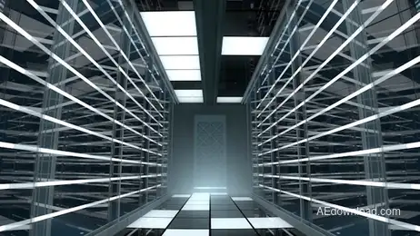 Laser Chamber After Effects Opener Freebies template preview