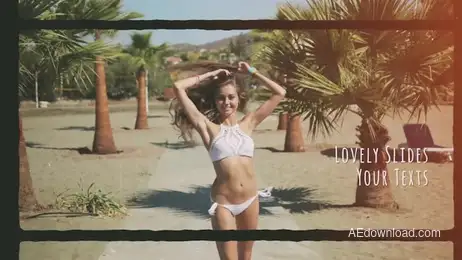 Lovely Photo Slides Freebies template preview