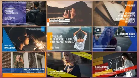 Lower Thirds #1 Freebies template preview