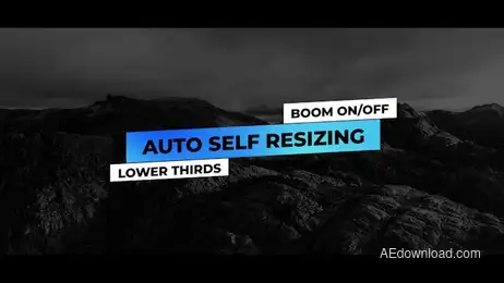 Lower Thirds Auto Self Resizing Freebies template preview