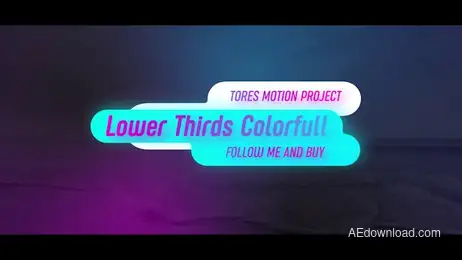 Lower Thirds Colorful Freebies template preview