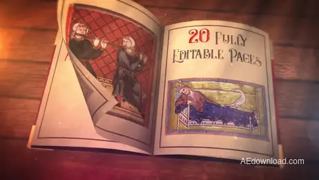 Magic Book Slideshow Freebies template preview