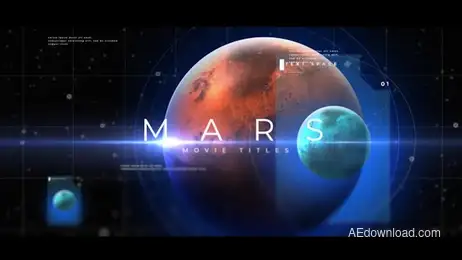 Mars Movie Titles Freebies template preview