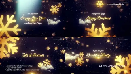 Merry Christmas Title Freebies template preview