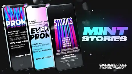 Mint Stories Pack Freebies template preview