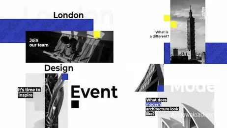Modern Architecture Event Freebies template preview