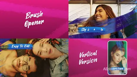 Modern Brush Opener Freebies template preview