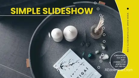 Modern Clean Slideshow Freebies template preview