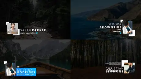 Modern Corporate Lower Thirds 4K Freebies template preview