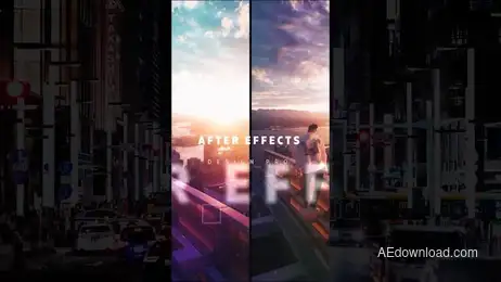 Modern Glitch Slideshow Freebies template preview