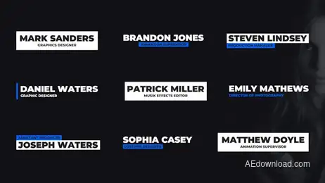 Modern Lower Thirds Freebies template preview