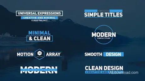 Modern Minimal Titles Freebies template preview
