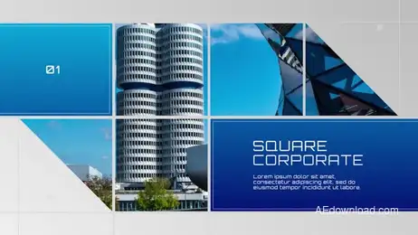Modern Square - Corporate Freebies template preview