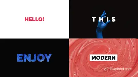 Modern Stomp Opener // Bold Typo Freebies template preview