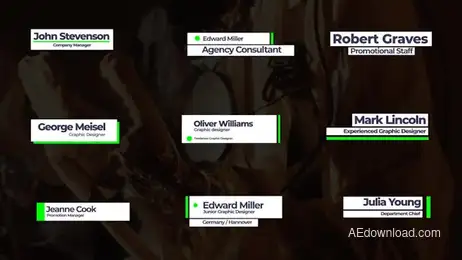 Modern Text Titles Freebies template preview