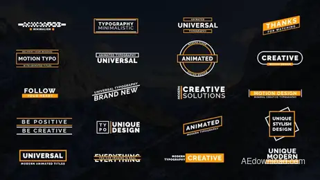 Modern Titles 4k Freebies template preview