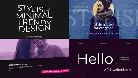 Modern Typography 4k Freebies template preview