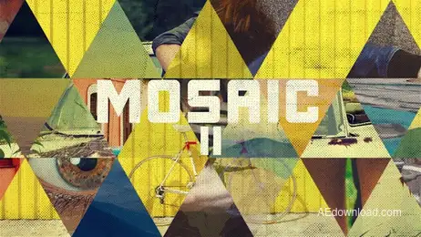 Mosaic 2 Triangle Slideshow Freebies template preview