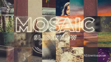 Mosaic Slideshow Freebies template preview