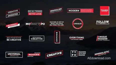 Motion Typo III Freebies template preview