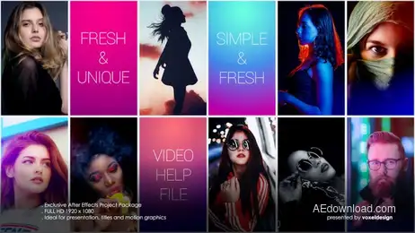 Multi Photo Freebies template preview