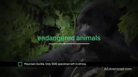 Nature In Danger Freebies template preview