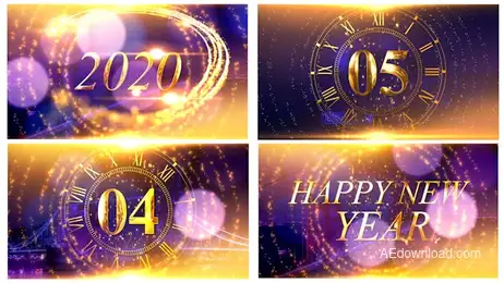 New Year Countdown Freebies template preview