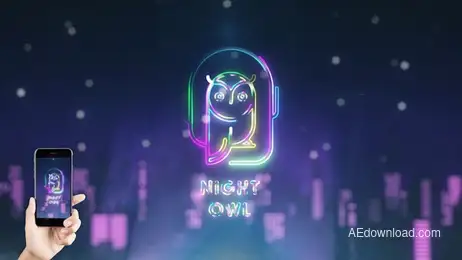 Night City Logo Reveal Freebies template preview