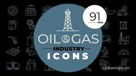 Oil & Gas Industry Icons Freebies template preview