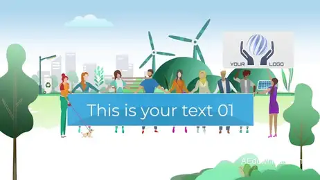 People With Placards For Social Purpose Freebies template preview