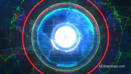 Planet Glitch Logo Freebies template preview