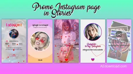 Promo Instagram Page In Stories Freebies template preview