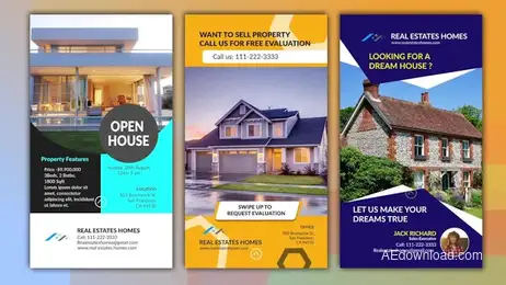 Real Estates Instagram Stories 2.0 Freebies template preview